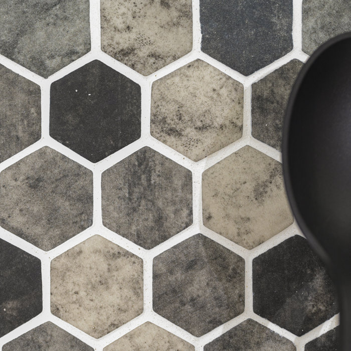 MSI Urban Tapestry Hexagon 2" x 2" Glass Mosaic Tile Wayfair